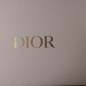 Dior Textured Cream and Gold Logo